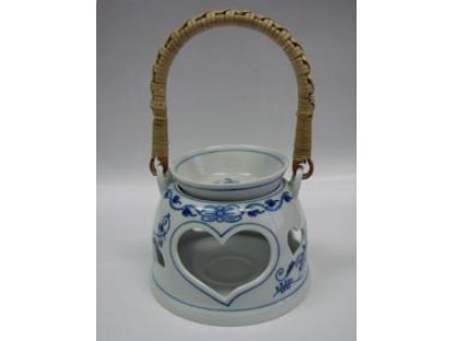 Cibulák aroma lampička 10 cm Akce - 50 % originální cibulákový porcelán Dubí, cibulový vzor 1. jakost