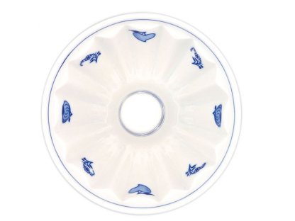 Cibulák bábovka malá 13,7 cm originální cibulákový porcelán Dubí , cibulový vzor,