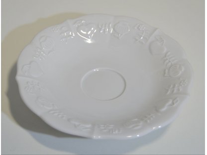Cibulák podšálka biela B 15cm Elegance B český porcelán Dubí 