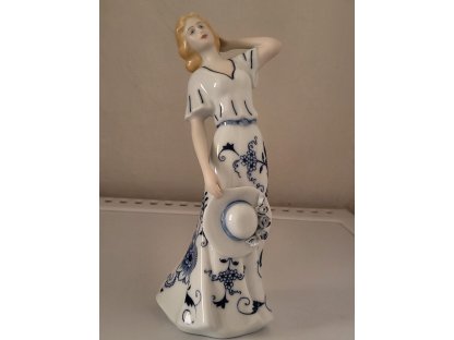 Zwiebelmuster Lady with Hat Eco 23 cm Czech porcelain Dubí