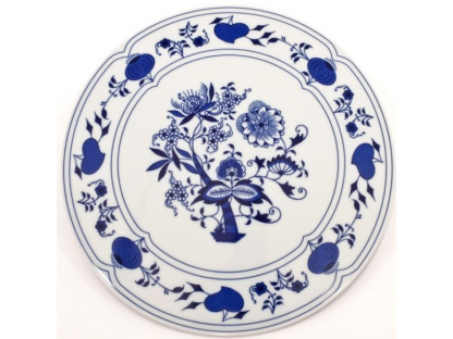 Zwiebelmuster Underplate 26 cm, Original Bohemia Porcelain from Dubi