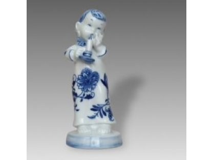 cibulák Děvčátko se svíčkou 15 cm originální český porcelán Dubí Royal Dux 2.jakost