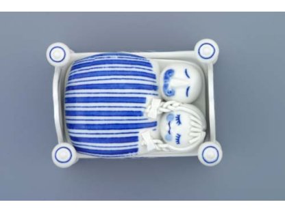 Zwiebelmuster Bonbonglas Krippe 12 x 9 cm 540g Original Bohemia Porzellan Dubi Karlsbader 