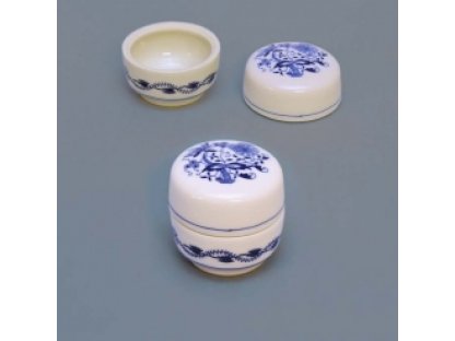 Cibulak dóza na prstienky 6 cm cibulový porcelán, originálny cibulák Dubí,