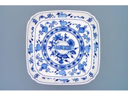 Cibulák Etažér z hranatých tanierov na nôžke 21+29 cm 2 160g Originálny Český Porcelán Dubí