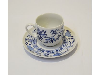 Zwiebelmuster Henriette 6 St.  Tasse und Untertasse 155 hoch Henrieta Kaffee Saphyr Zwiebelmuster Thun 