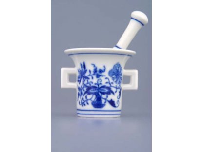 Cibulák Hmoždíř mini komplet 5,8 cm originální cibulákový porcelán Dubí, cibulový vzor,