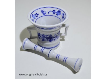 Cibulák mažiar s tĺkom 10 cm  cibulový porcelán originálny cibulák Dubí 2. akosť