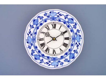 Cibulák hodiny so strojčekom 24 cm cibuľový porcelán originálny cibuľák Dubí