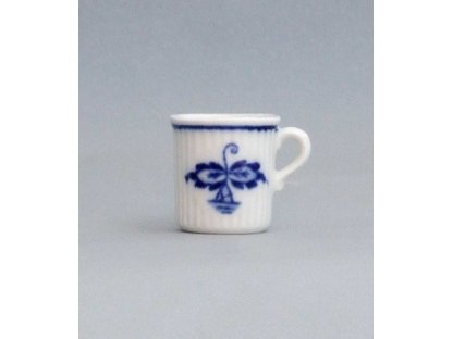 Onion Mug mini Mozart 0,009 l original onion porcelain Dubí, onion pattern,