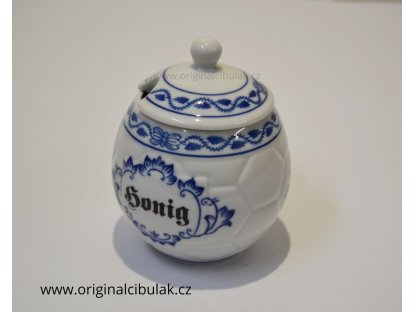 Cibulák Honey mug with lid and inscription Honey 0,40 l Czech porcelain Dubí 2.jakost