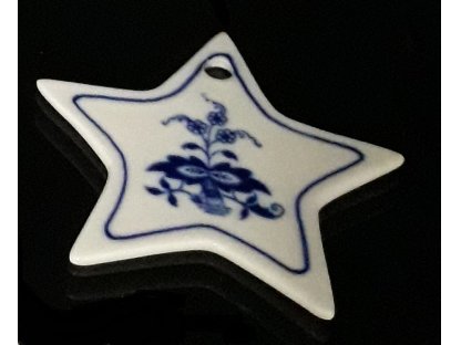 Cibulák Hviezdička Dux 8 cm originálny cibulák český porcelán Dubí