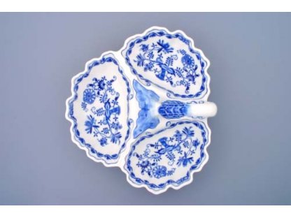 Cibulák kabaret trojdielny 30 cm cibulový porcelán originálny cibulák Dubí