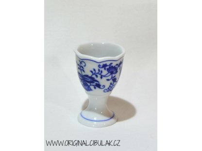 Zwiebelmuster Eierbecher ohne Standfuss 7,5 cm Original Bohemia Porzellan aus Dubi