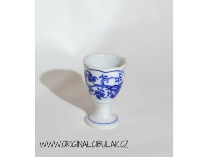 Zwiebelmuster Eierbecher ohne Standfuss 7,5 cm Original Bohemia Porzellan aus Dubi
