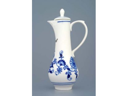 Cibuľová karafa bez nápisu 0,14 l originálny cibuľový porcelán Dubí, cibuľový vzor