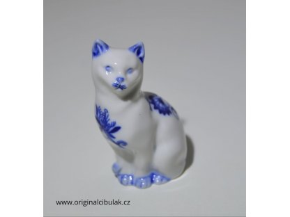 Cibulák Mačička Dux 8cm cibulový porcelán originálny cibulák Dubí