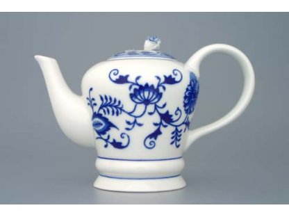 Cibulák Konvice čajová FM s víčkem 0,35 l originální cibulákový porcelán Dubí, cibulový vzor,