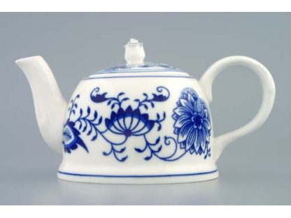 Zwiebelmuster Tea Pot M 0.35L, Original Bohemia Porcelain from Dubi