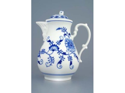 Zwiebelmuste Kaffeekanne 1,55l 910g Original Bohemia Porzellan Dubi Karlsbader