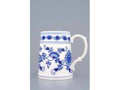 Cibulák korbel hladký 0,50 l cibulový porcelán, originálny porcelán Dubí, 2. akosť