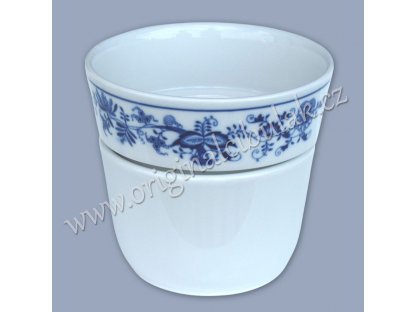 Cibulák květináč Krasko 14,5 cm originální cibulákový porcelán Dubí, cibulový vzor,