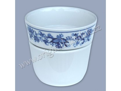 Cibulák květináč Krasko 16 cm originální cibulákový porcelán Dubí, cibulový vzor,