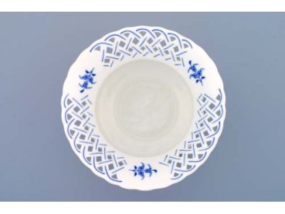 Cibulák Květináč prolamovaný 19 cm originální cibulákový porcelán Dubí 2.jakost