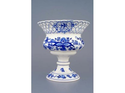 Cibulák kvetináč prelamovaný na nôžke 19 cm cibulový porcelán originálny cibulák Dubí