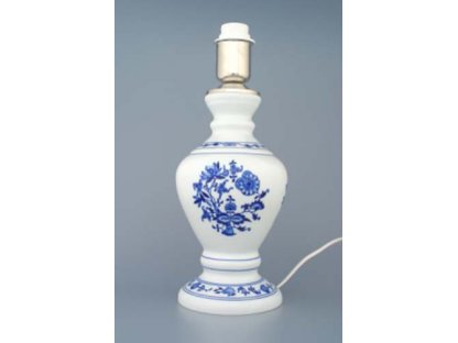 Zwiebelmuster Lamp Stand  1972 with Fitting, Original Bohemia Porcelain from Dubi