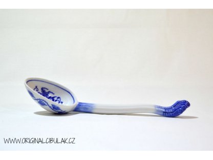 Zwiebelmuster Spoon for Souceboat, Original Bohemia Porcelain from Dubi