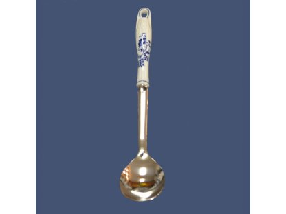 Onion pattern spoon salad hanging-relief Original Bohemia porcelain from Dubi