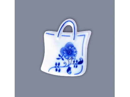 Onion magnet shopping bag 6,2cm original onion porcelain Dubí, onion pattern,