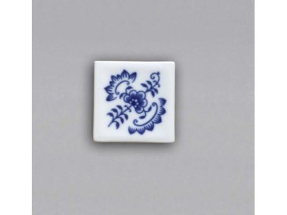 Cibulák Magnetka Vitráž štvorec 3x3cm Originálny Český Porcelán Dubí 