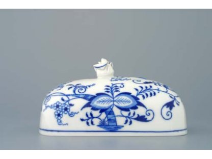 Cibulák Máslenka hranatá velká - vršek, 15 cm, originální cibulákový porcelán Dubí, cibulový vzor,