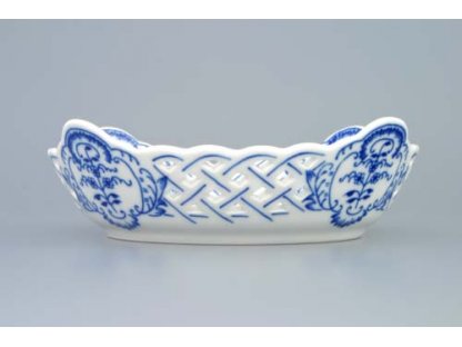 Cibulák misa štvorhranná prelamovaná 17 cm cibulový porcelán originálny cibulák Dubí