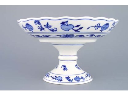 Cibulák Mísa kompotová oboustranná na dortové noze 24 cm originální porcelán Dubí 2.jakost