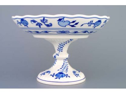 Cibulák misa kompótová obojstranná na nízkej nôžke 24 cm cibulový porcelán originálny cibulák Dubí