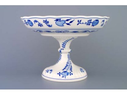 Cibulák misa kompótová, obojstranná na vysokej nôžke 26 cm cibulový porcelán originálny cibulák Dubí 2.akosť