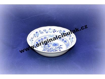 Zwiebelmuster Deep Fruit Bowl 21cm, Original Bohemia Porcelain from Dubi