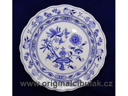 Zwiebelmuster Round Dish Deep, Original Bohemia Porcelain from Dubi