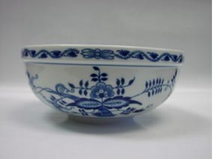 Cibulák mísa kulatá malá 17 cm originální cibulákový porcelán Dubí, cibulový vzor,