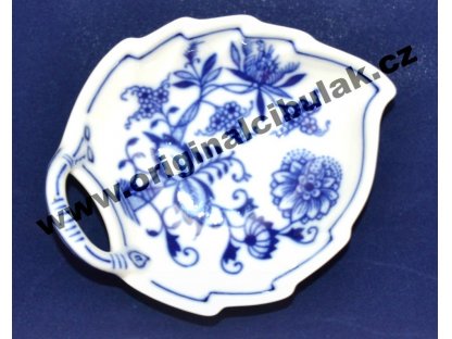 Zwiebelmuster  Leaf Dish 10.5cm, Original Bohemia Porcelain from Dubi