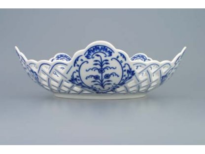 Cibulák mísa pětihranná prolamovaná 28 cm český porcelán Dubí 2.jakost