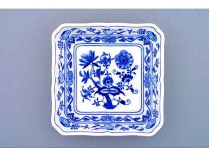 Cibulák mísa salátová čtyřhranná 18 cm originální porcelán Dubí 2.jakost