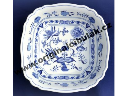 Cibulák misa šalátová štvorhranná talianska 26 cm cibulový porcelán originálny cibulák Dubí