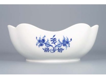 Zwiebelmuster Deep Square Salad Dish 21cm, Original Bohemia Porcelain from Dubi