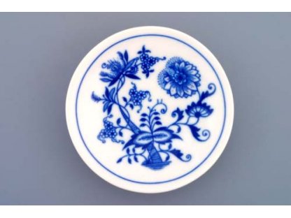 Zwiebelmuster Smooth Dish 10cm, Original Bohemia Porcelain from Dubi