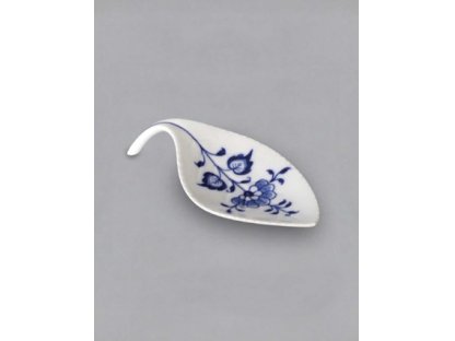 Cibulák Miska na odkládání čajového sáčku lísteček 12,4 cm originální cibulákový porcelán Dubí, cibulový vzor