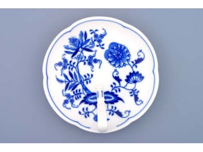 Zwiebelmuster  Dish with Handle 17cm, Original Bohemia Porcelain from Dubi